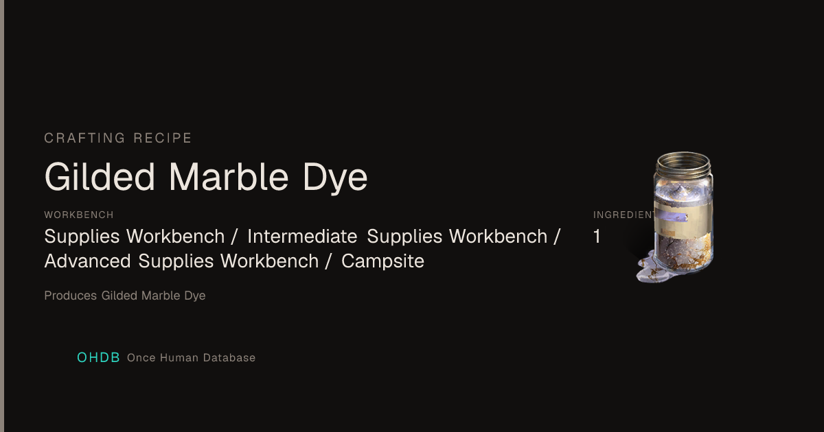 Gilded Marble Dye