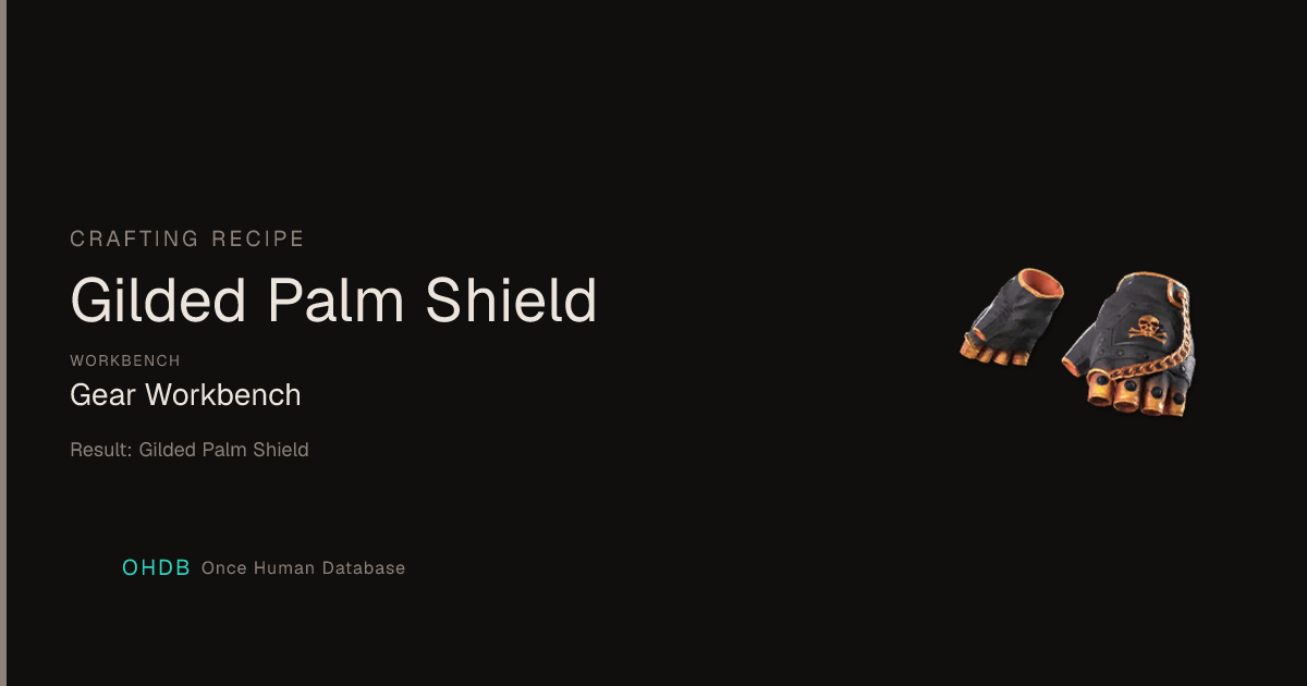 Gilded Palm Shield