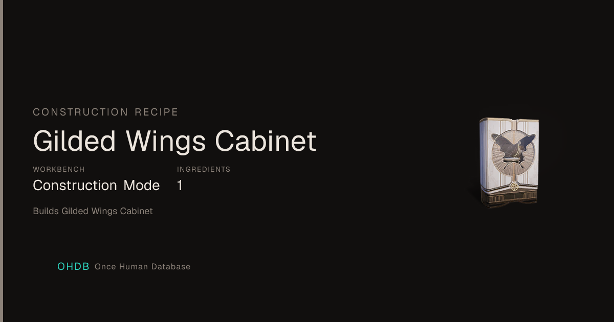 Gilded Wings Cabinet