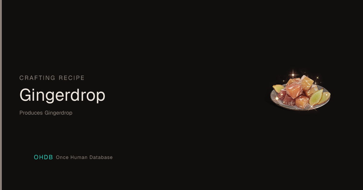 Gingerdrop