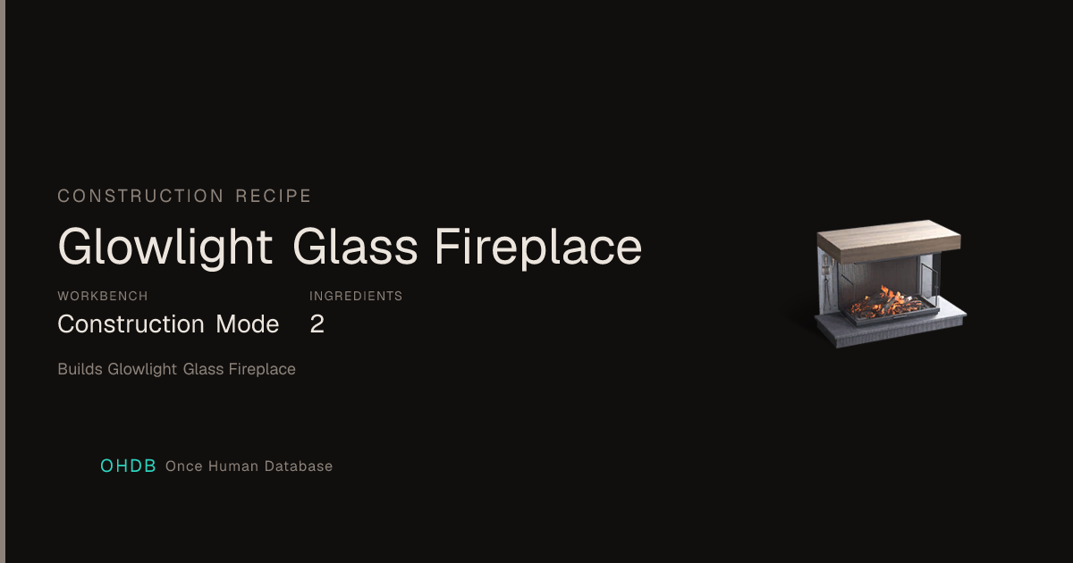 Glowlight Glass Fireplace