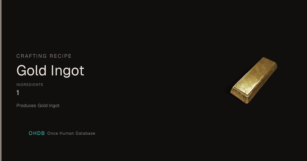 Gold Ingot