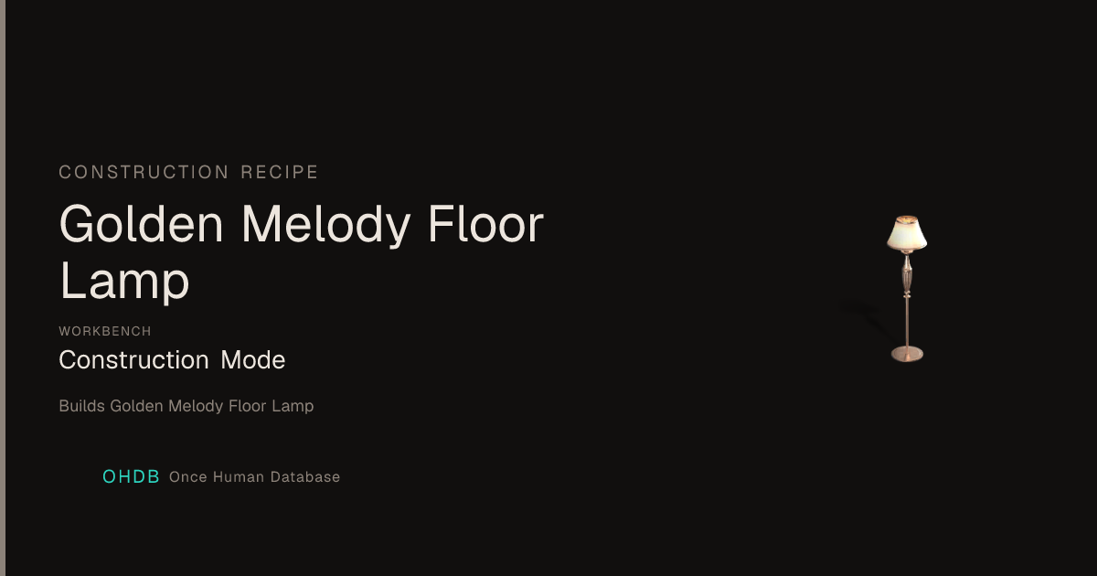Golden Melody Floor Lamp