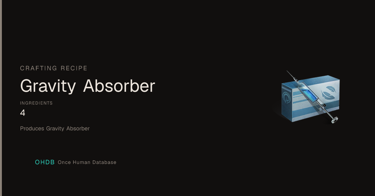 Gravity Absorber