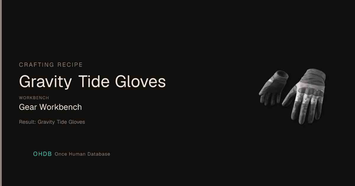 Gravity Tide Gloves