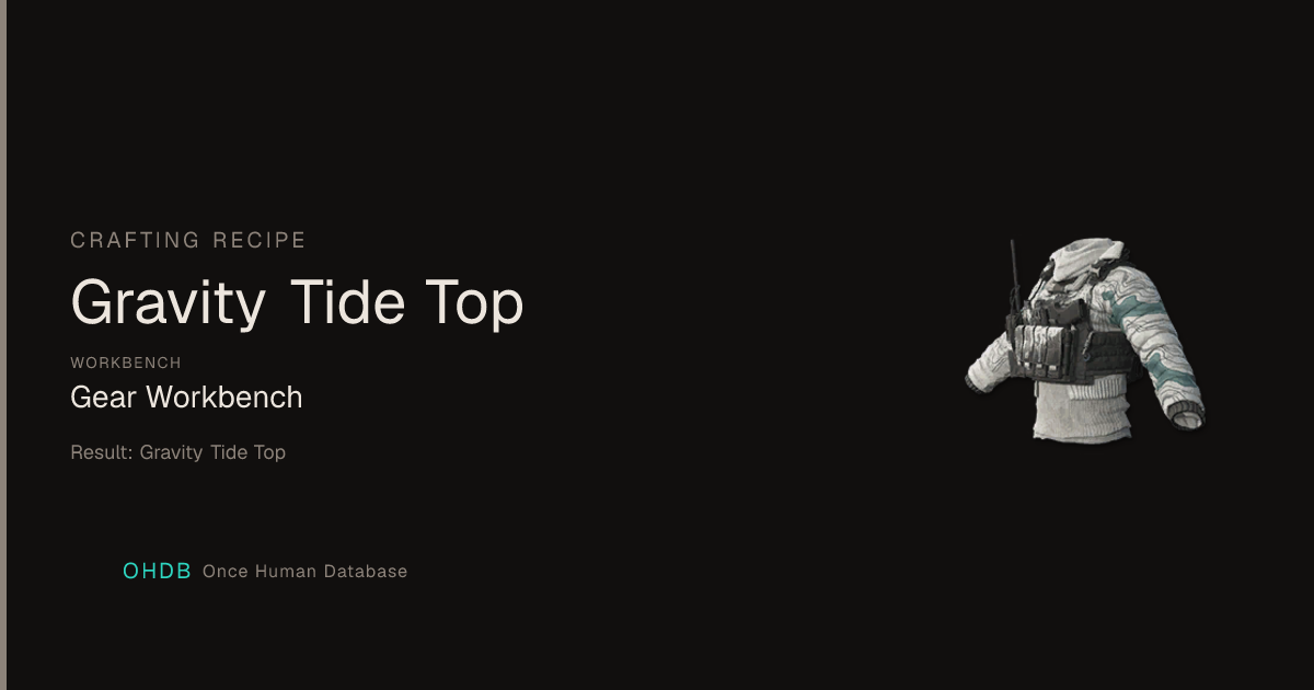 Gravity Tide Top