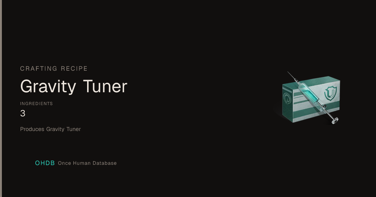Gravity Tuner