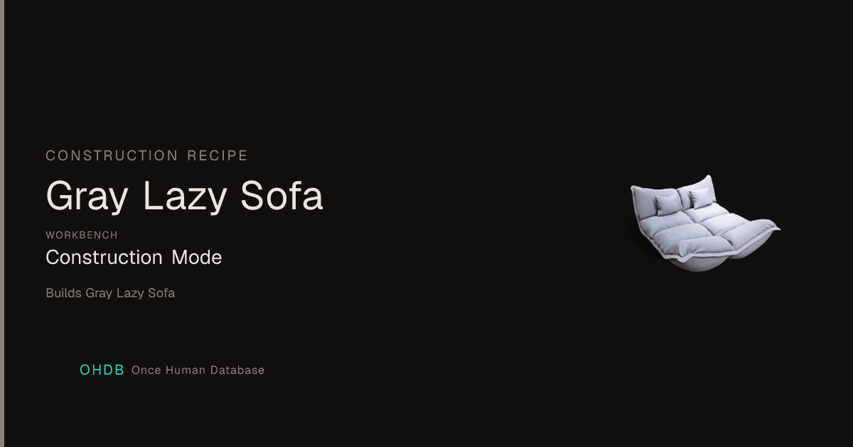 Gray Lazy Sofa