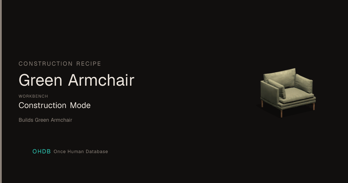 Green Armchair