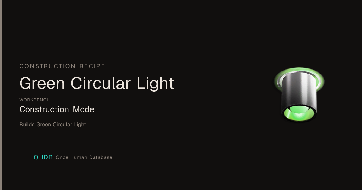 Green Circular Light