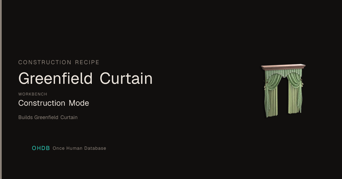 Greenfield Curtain