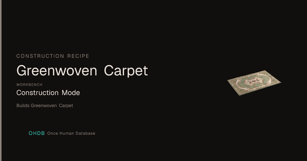 Greenwoven Carpet