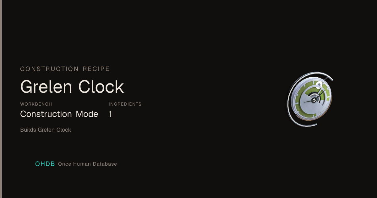Grelen Clock