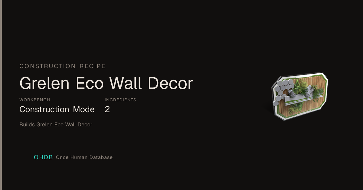 Grelen Eco Wall Decor