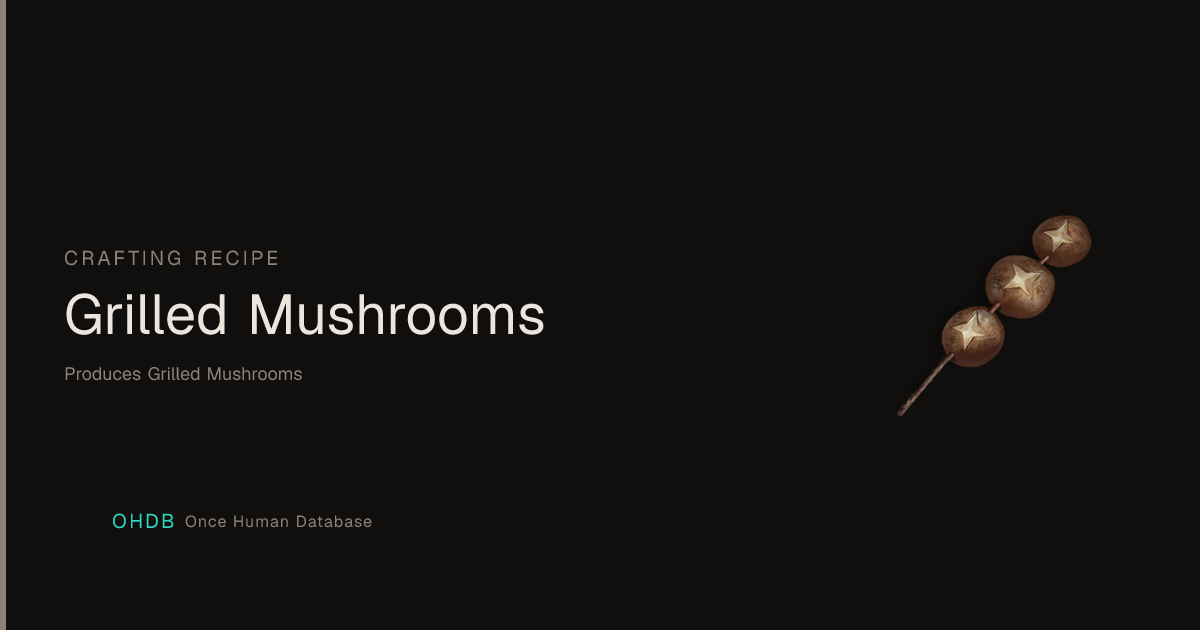Grilled Mushrooms
