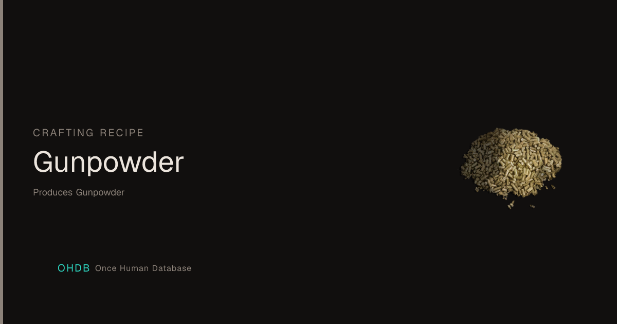 Gunpowder