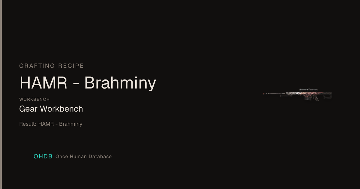 HAMR - Brahminy