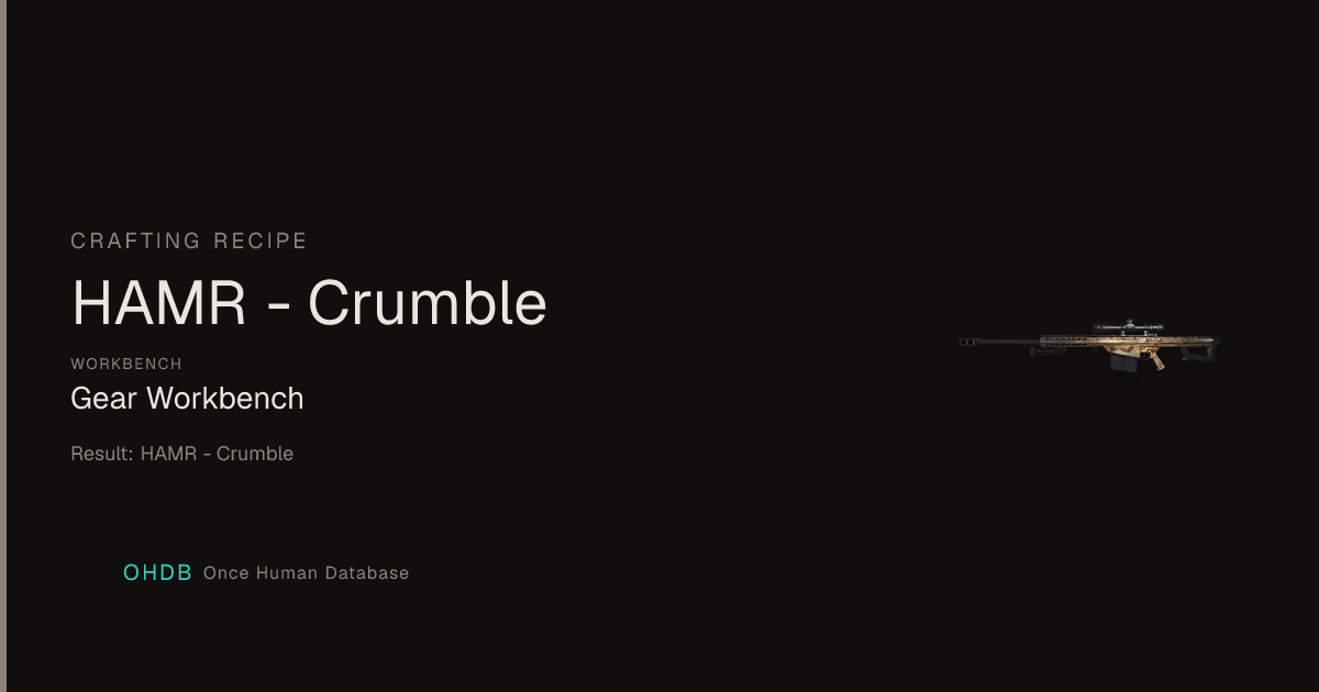 HAMR - Crumble