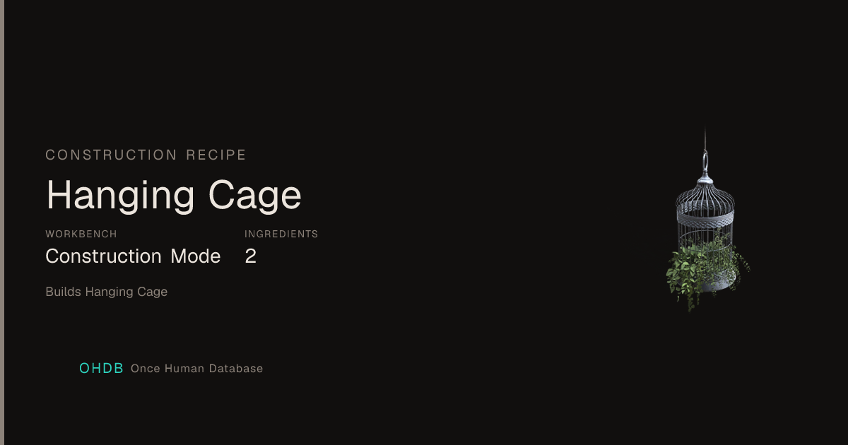 Hanging Cage