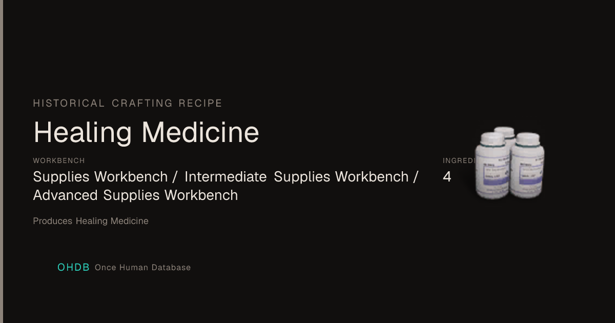 Healing Medicine