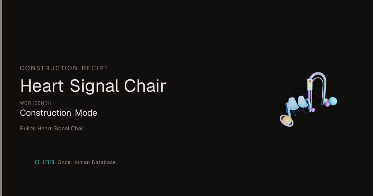 Heart Signal Chair