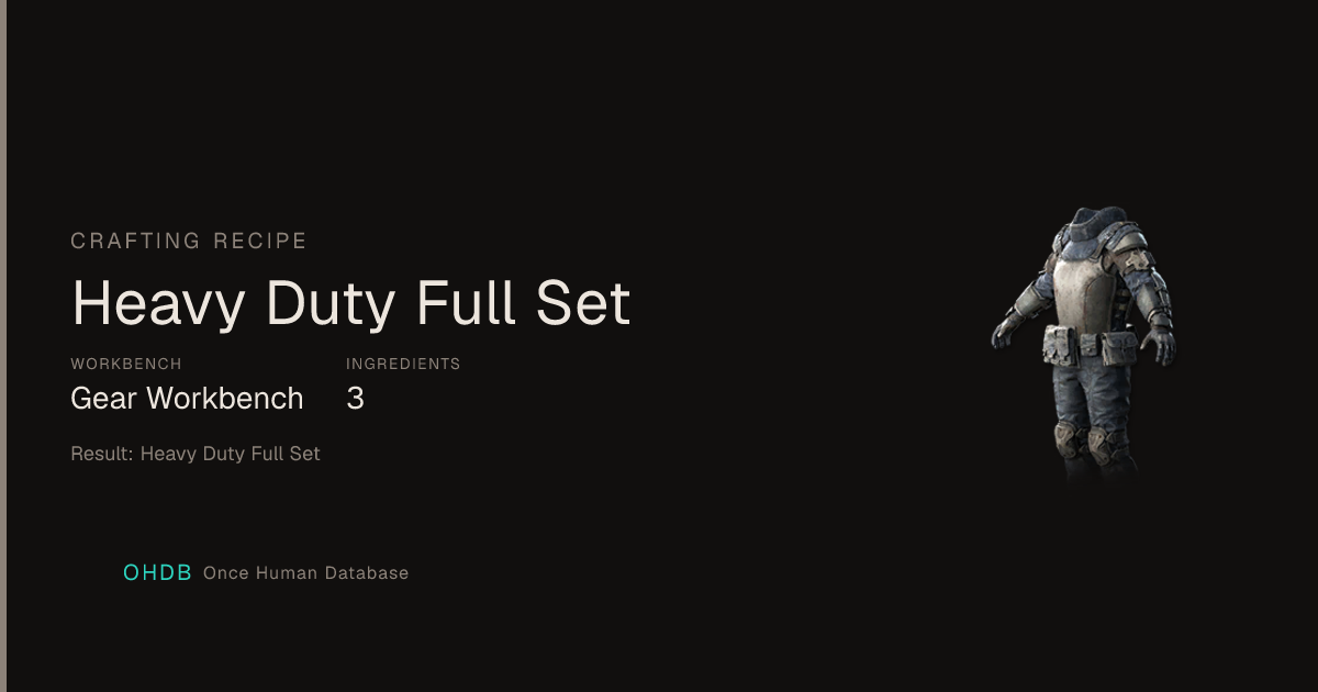 Heavy Duty Full Set