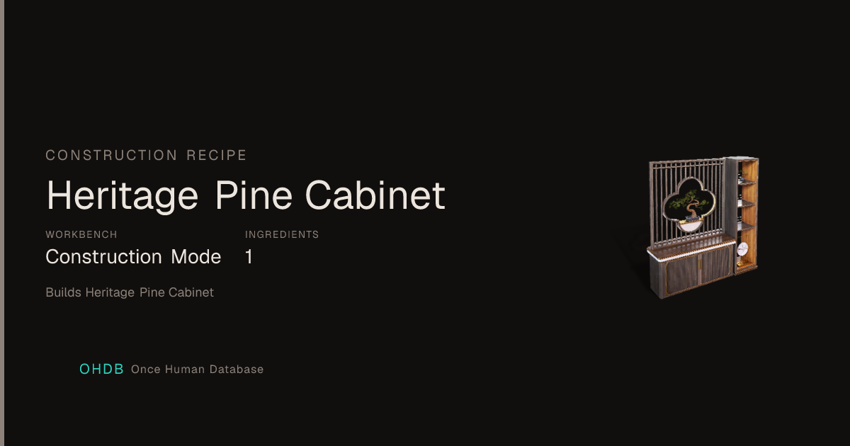 Heritage Pine Cabinet