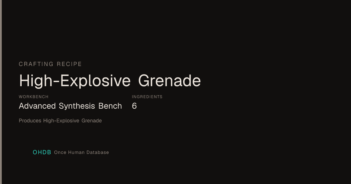 High-Explosive Grenade