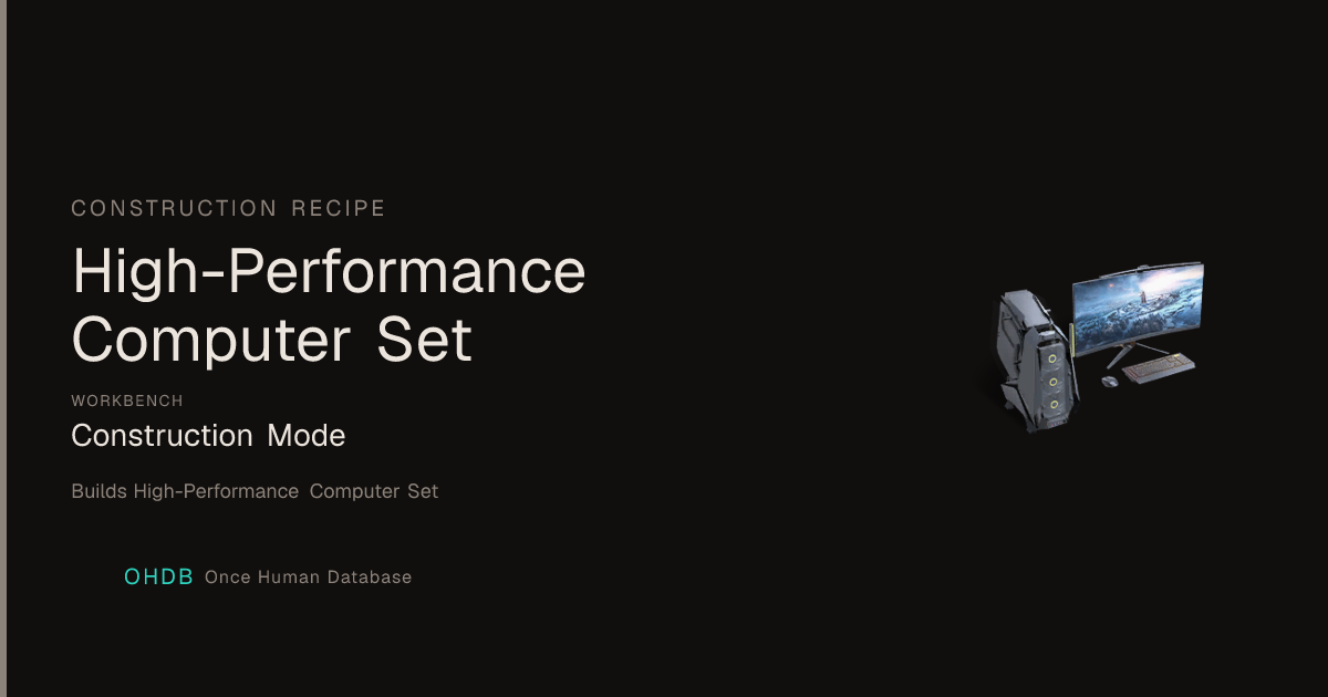 High-Performance Computer Set