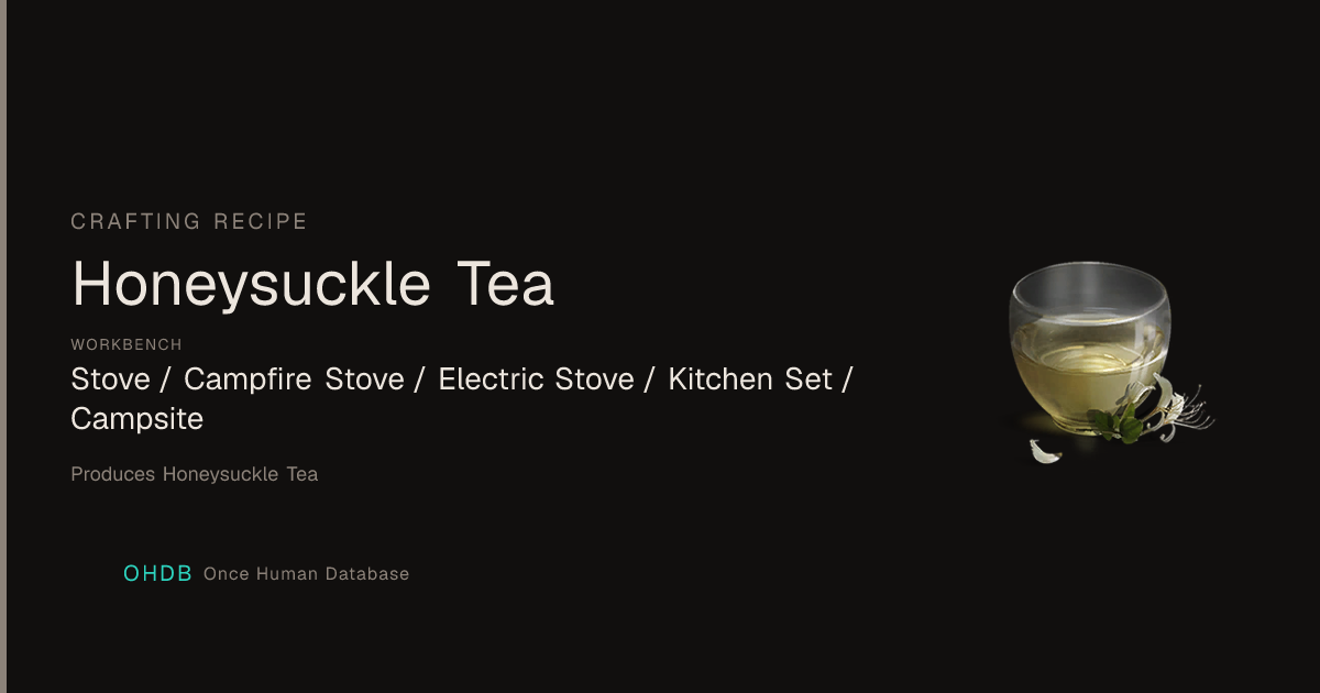 Honeysuckle Tea