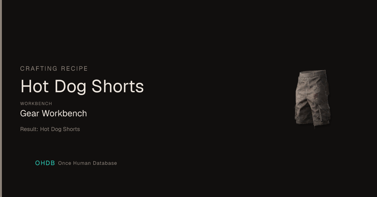 Hot Dog Shorts