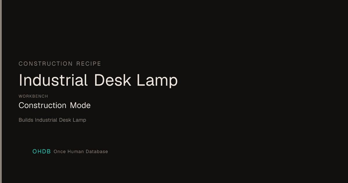 Industrial Desk Lamp