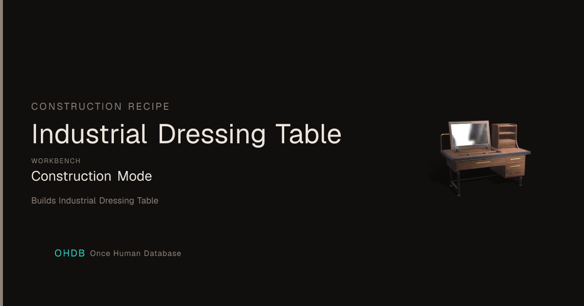 Industrial Dressing Table
