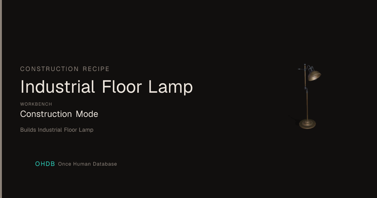 Industrial Floor Lamp