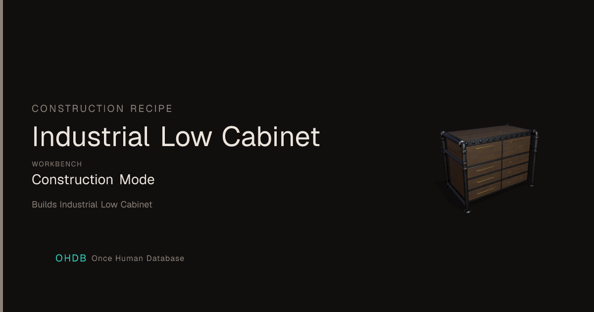 Industrial Low Cabinet