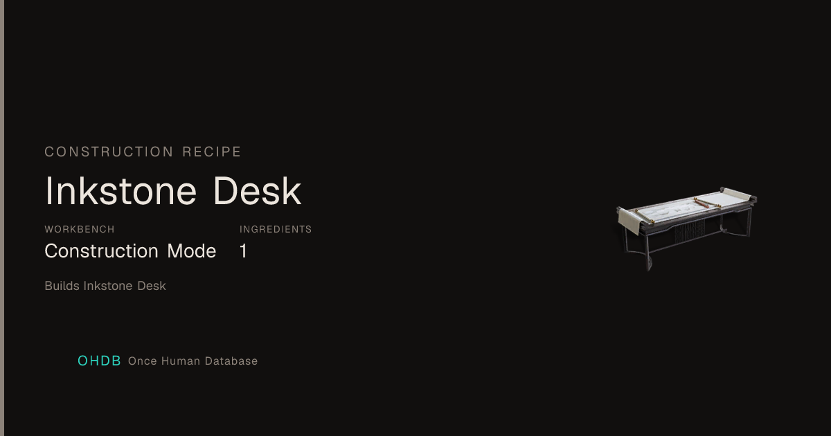 Inkstone Desk