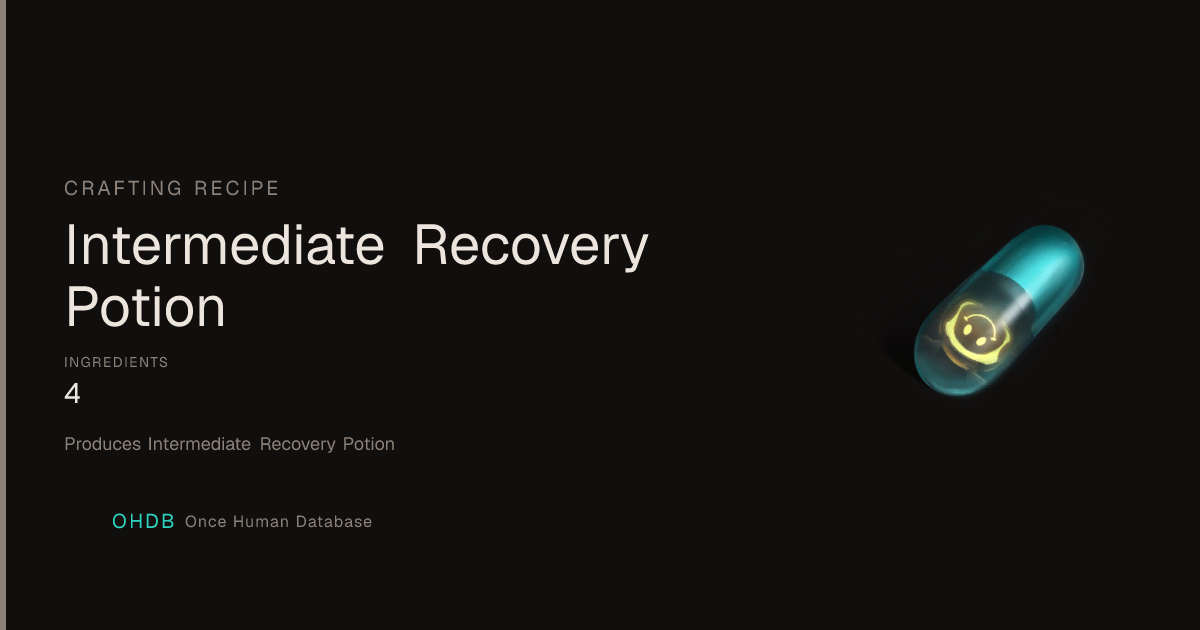 Intermediate Recovery Potion