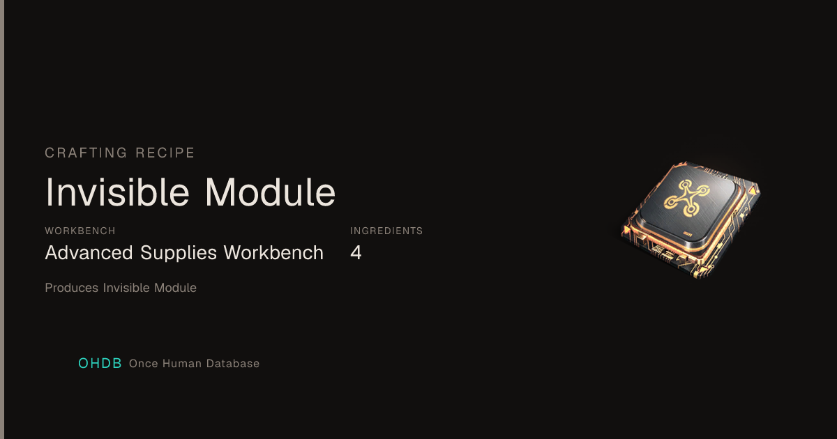 Invisible Module