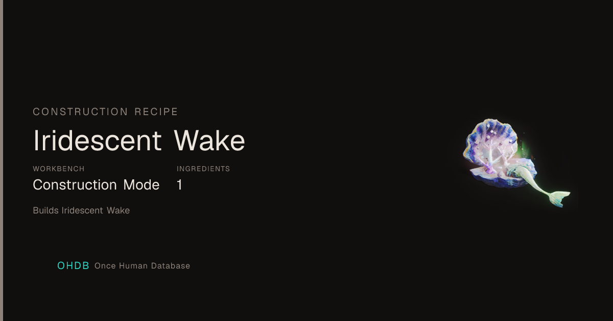 Iridescent Wake