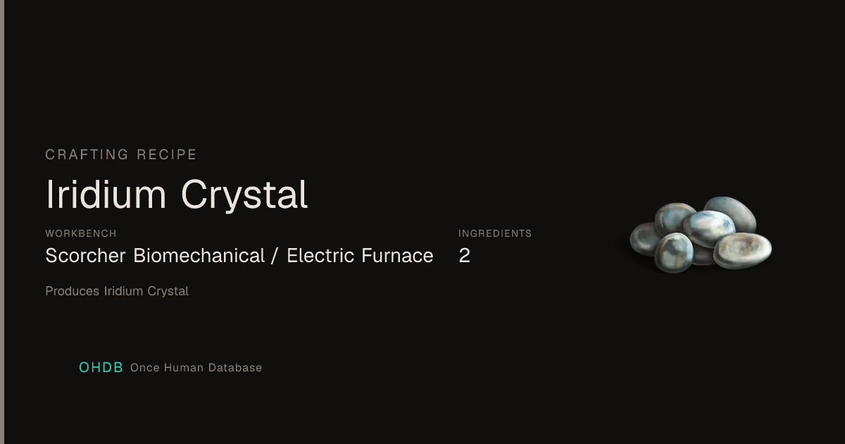 Iridium Crystal