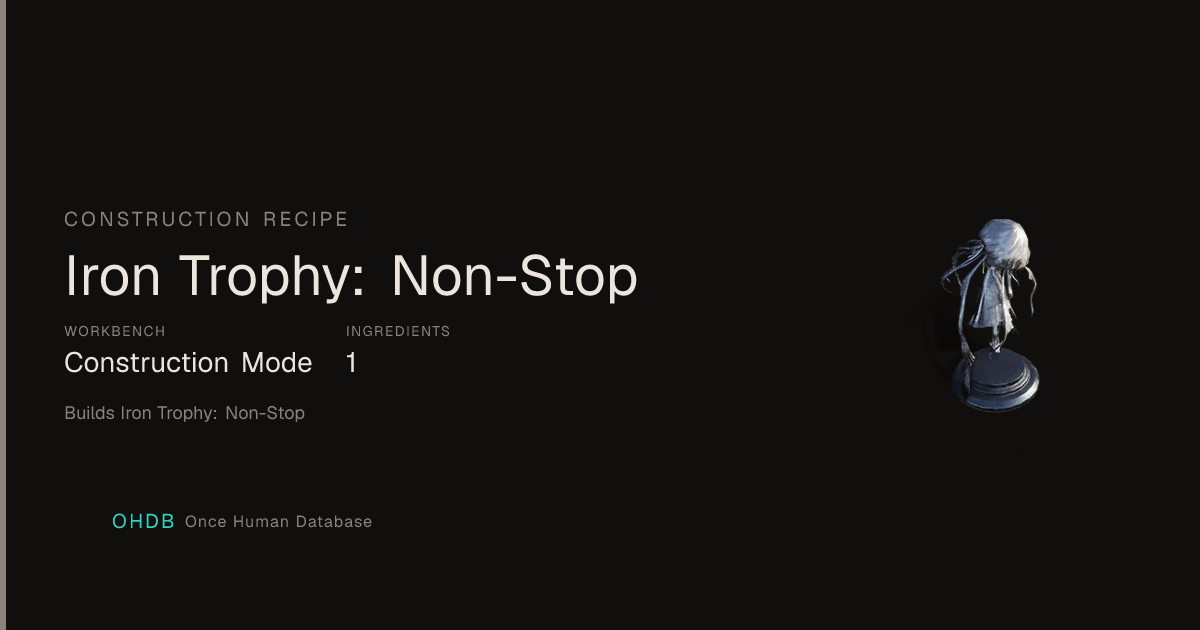 Iron Trophy: Non-Stop