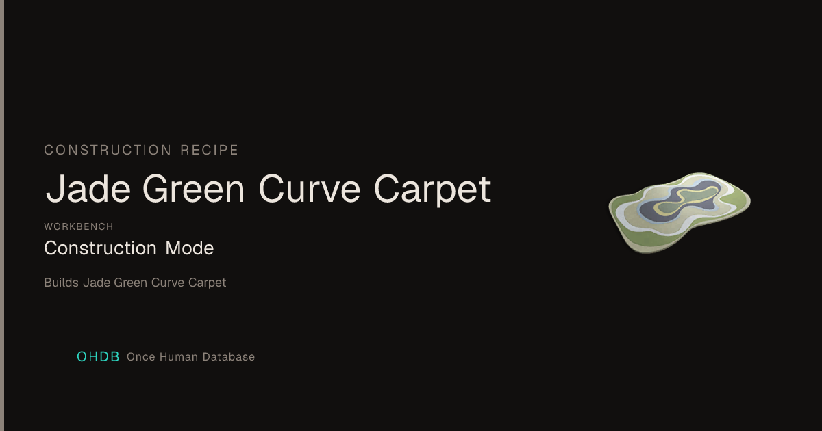 Jade Green Curve Carpet