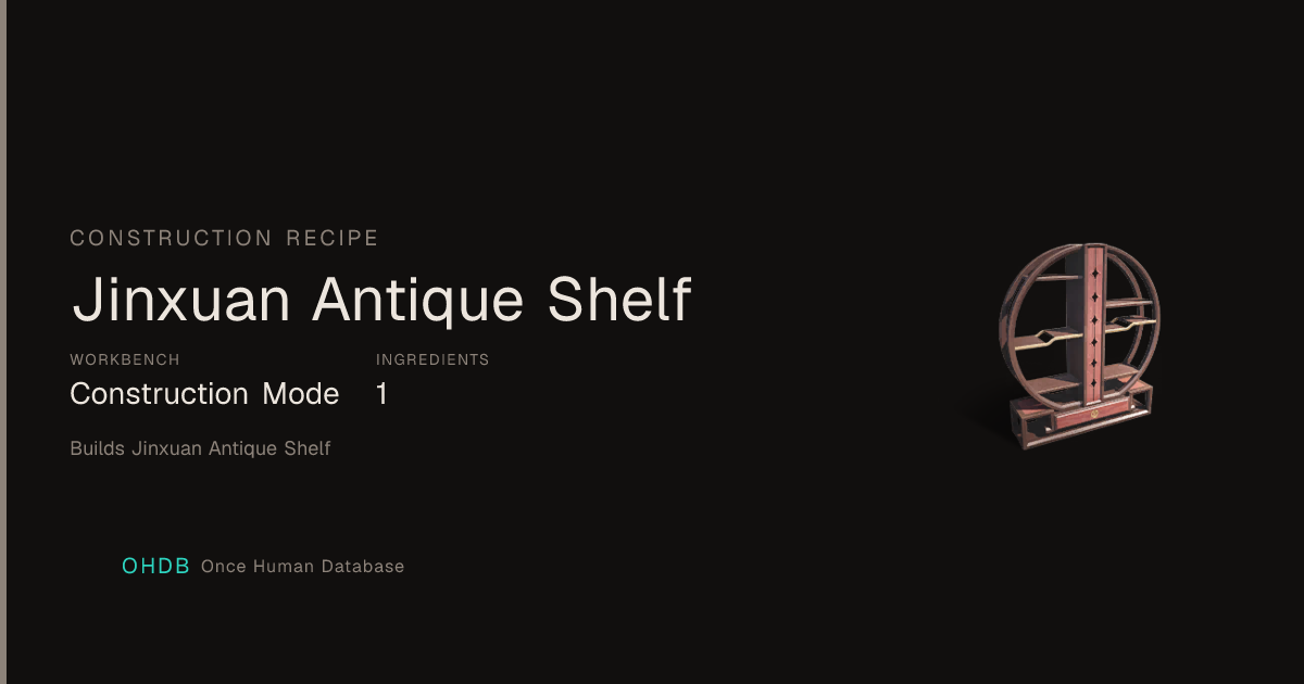 Jinxuan Antique Shelf