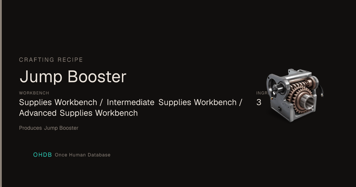Jump Booster