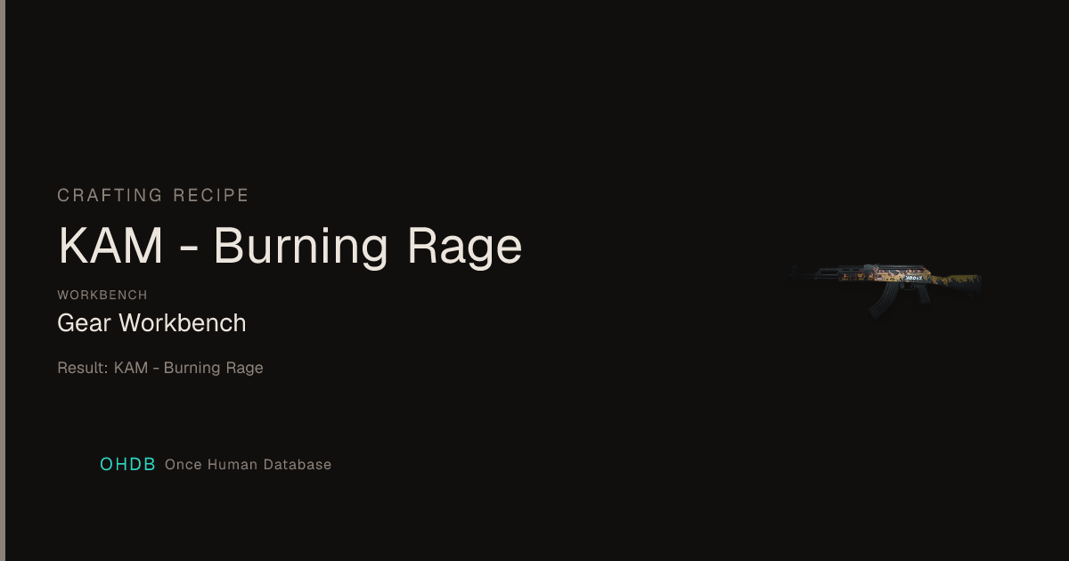 KAM - Burning Rage