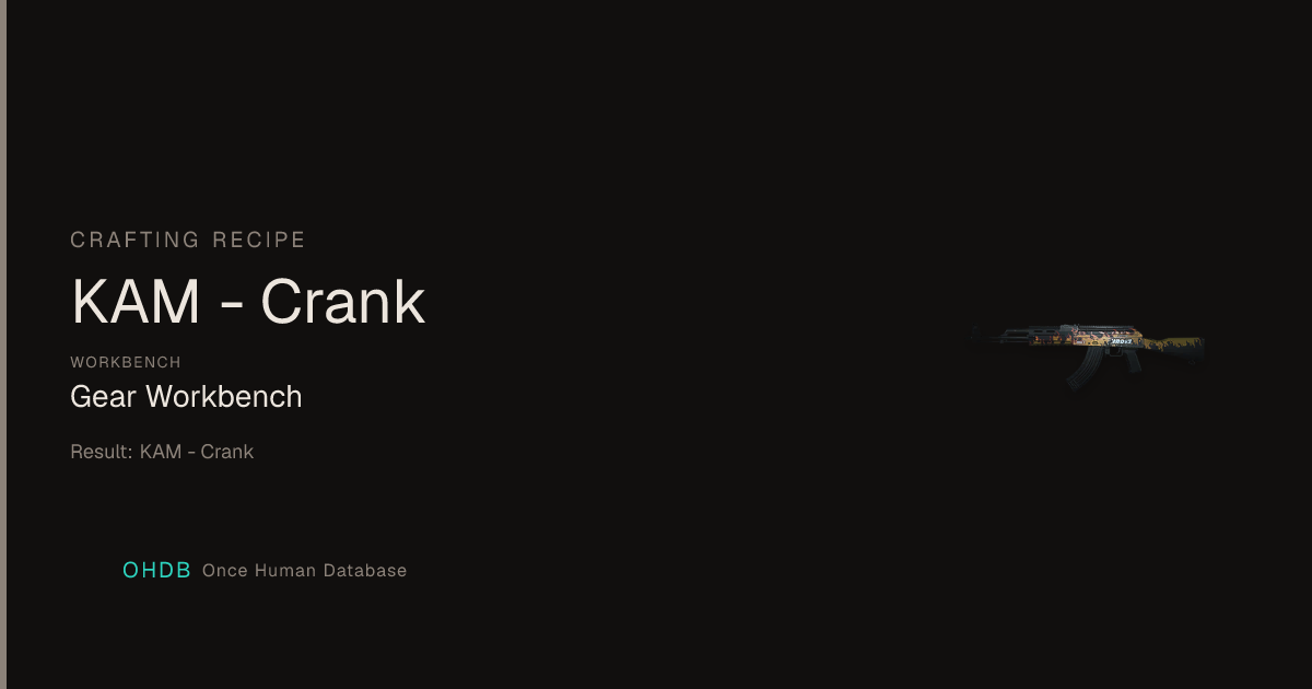 KAM - Crank