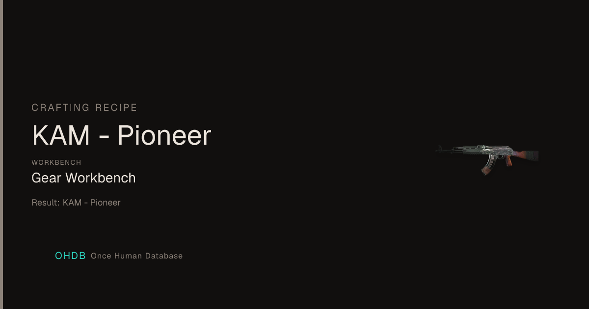KAM - Pioneer