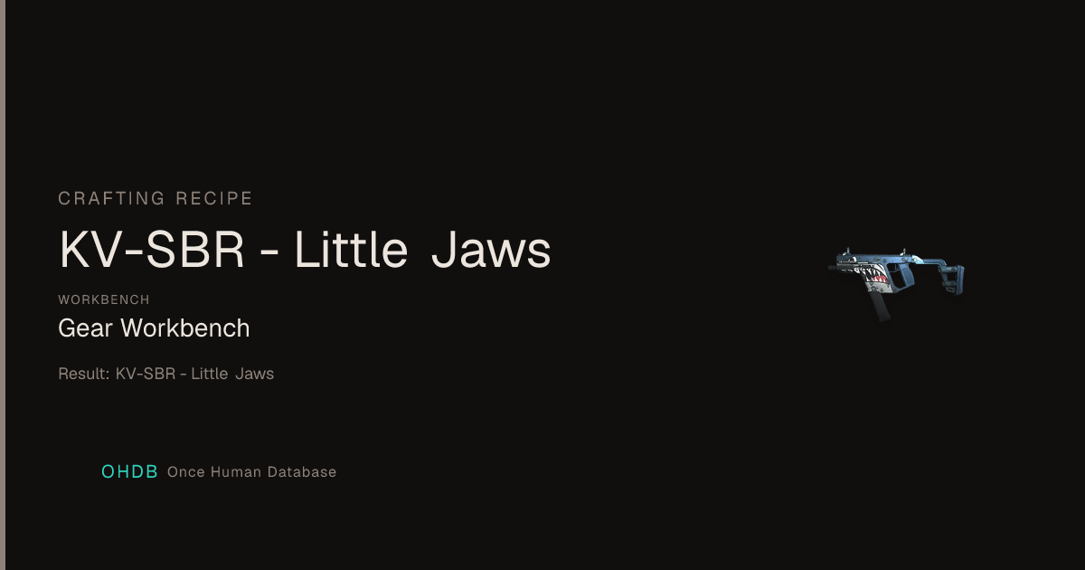 KV-SBR - Little Jaws