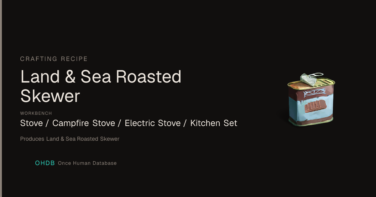 Land & Sea Roasted Skewer