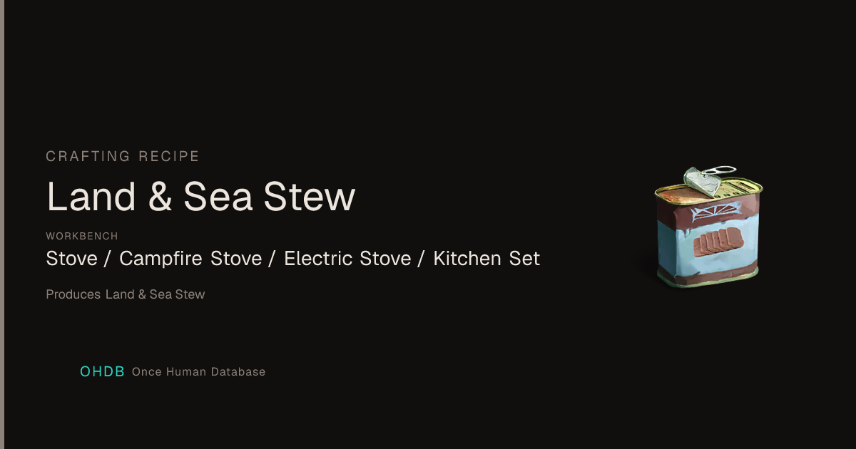 Land & Sea Stew